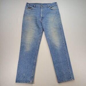 VTG 90s Levis 540 Jeans Men 40x34 Relaxed Straight Brown Leather Tab Made In USA